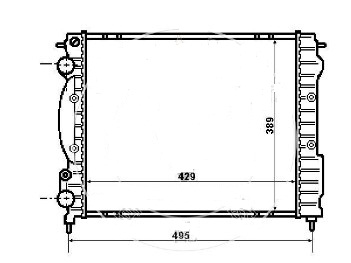 RADIATOR  FORTUNER ATM 2,7 164100C190