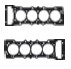 GASKET FOR MITSUBISHI PAJERO ME204037A ME204038B  10144900